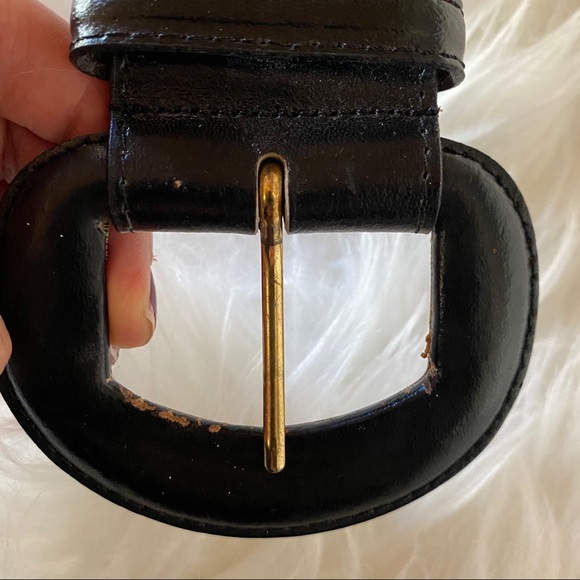 Express 80’s VTG Black and White Belt - Picture 4 of 5